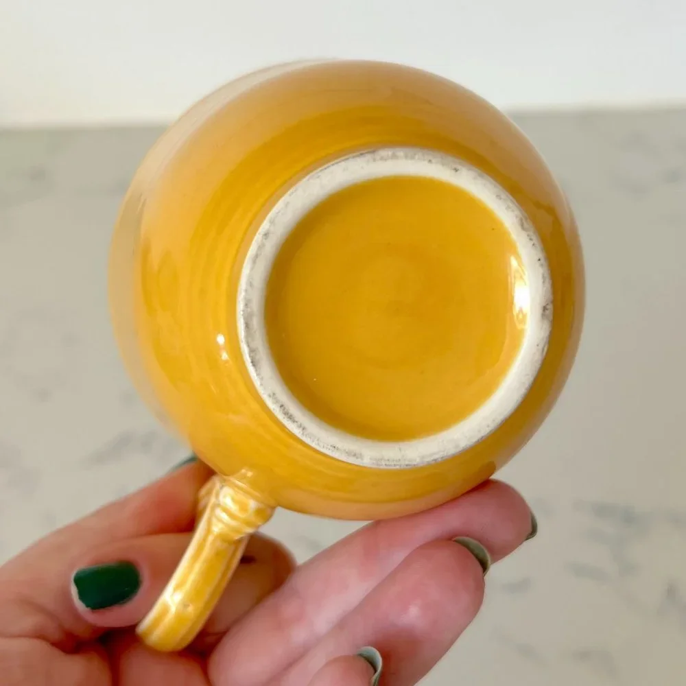 Fiestaware Mid Century Modern Colorful Original Marigold Yellow Dinnerware Cup